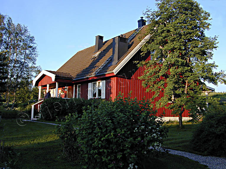 cabins, cottage, house, Jamtland, morning sun, summer, Villa