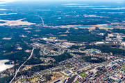 aerial photo, aerial photo, aerial photos, aerial photos, drone aerial, drnarfoto, Halsingland, Holmng, Klossdammen, samhllen, spring, stder, Sderhamn, lsjn