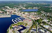 aerial photo, aerial photo, aerial photos, aerial photos, boat harbour, drone aerial, drnarfoto, Halsingland, Hudiksvall, landscapes, port, small-boat harbour, stder, summer