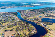 aerial photo, aerial photo, aerial photos, aerial photos, community, Dalarna, drone aerial, drnarfoto, Leksand, samhllen, spring, sterdallven, vermo