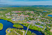 aerial photo, aerial photo, aerial photos, aerial photos, drone aerial, drnarfoto, Herjedalen, Ljusnan, river, samhllen, summer, Sveg