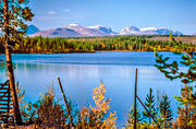 autumn, autumn colours, Bear lake, Herjedalen, landscapes, Lill-Lunndrren, Lunndorrsfjallen, mountain, seasons