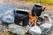 camp fire, coffee, coffee pot, fire, kokkaffe, outdoor life, summer, ventyr