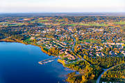 aerial photo, aerial photo, aerial photos, aerial photos, autumn, Brunflo, Brunfloviken, drone aerial, drnarfoto, Jamtland, port, samhllen, small-boat harbour