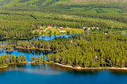 aerial photo, aerial photo, aerial photos, aerial photos, Arrenjarka, cottage village, chalet complex, drone aerial, drnarfoto, farms, Kassavare, landscapes, Lapland, Saggat, summer