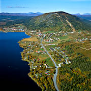 aerial photo, aerial photo, aerial photos, aerial photos, autumn, drone aerial, drnarfoto, Funasdal lake, Funasdalen, Funasdalsberget, Herjedalen, samhllen