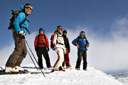 down-hill running, group, helicopter, mountain top, playtime, skier, skies, skiing, sport, top, winter