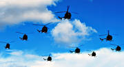 air show, aviation, communications, fly, group, helicopter, helicopters, Saab, show, threat, threatening
