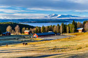 Areskutan, autumn, buildings, engineering projects, farms, horses, hstgrd, installations, Jamtland, landscapes
