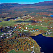 aerial photo, aerial photo, aerial photos, aerial photos, autumn, drone aerial, drnarfoto, Herjedalen, landscapes, Ljusnedal, Ljusnedalssjn, samhllen