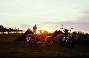 ambience, ambience pictures, atmosphere, camping, motorcycle, oland, season, seasons, summer, sunrise, sunset, tent, vacation