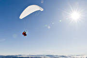 fallskrm, fly, mountain, nature, paragliding, screen, sport, various, winter, ventyr
