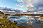 Areskutan, autumn, cloud, engineering projects, Hummeln, installations, lake, landscapes, mast, radio mast, utsiktjmtland