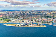 aerial photo, aerial photo, aerial photos, aerial photos, drone aerial, drnarfoto, fishing port, Limhamn, Malm, Skne, stder, summer, n